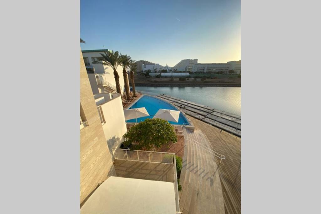Ferienwohnung Haverim Ba'Lagouna Amazing Duplex 3Br Front Sea Eilat Exterior foto